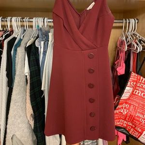 Silence and the noise maroon dress